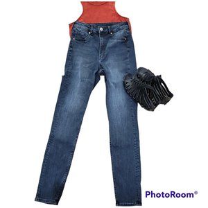 Denim & Denim washed black Ultra high waistcurvy jeggings, size, 0